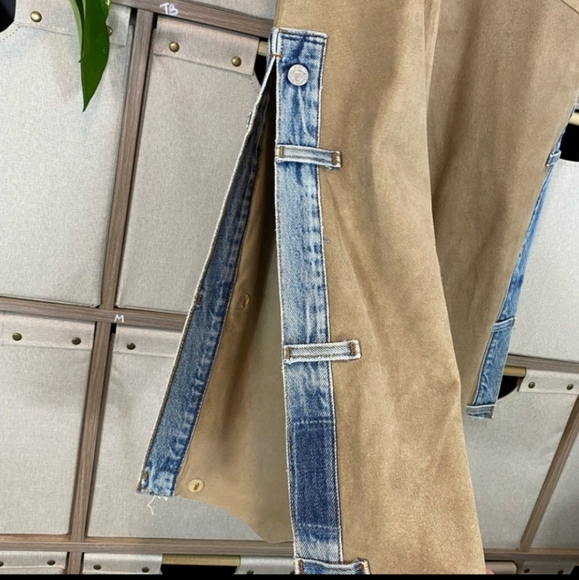 Patty shelabarger suede & denim pants VINTAGE - Picture 3 of 15